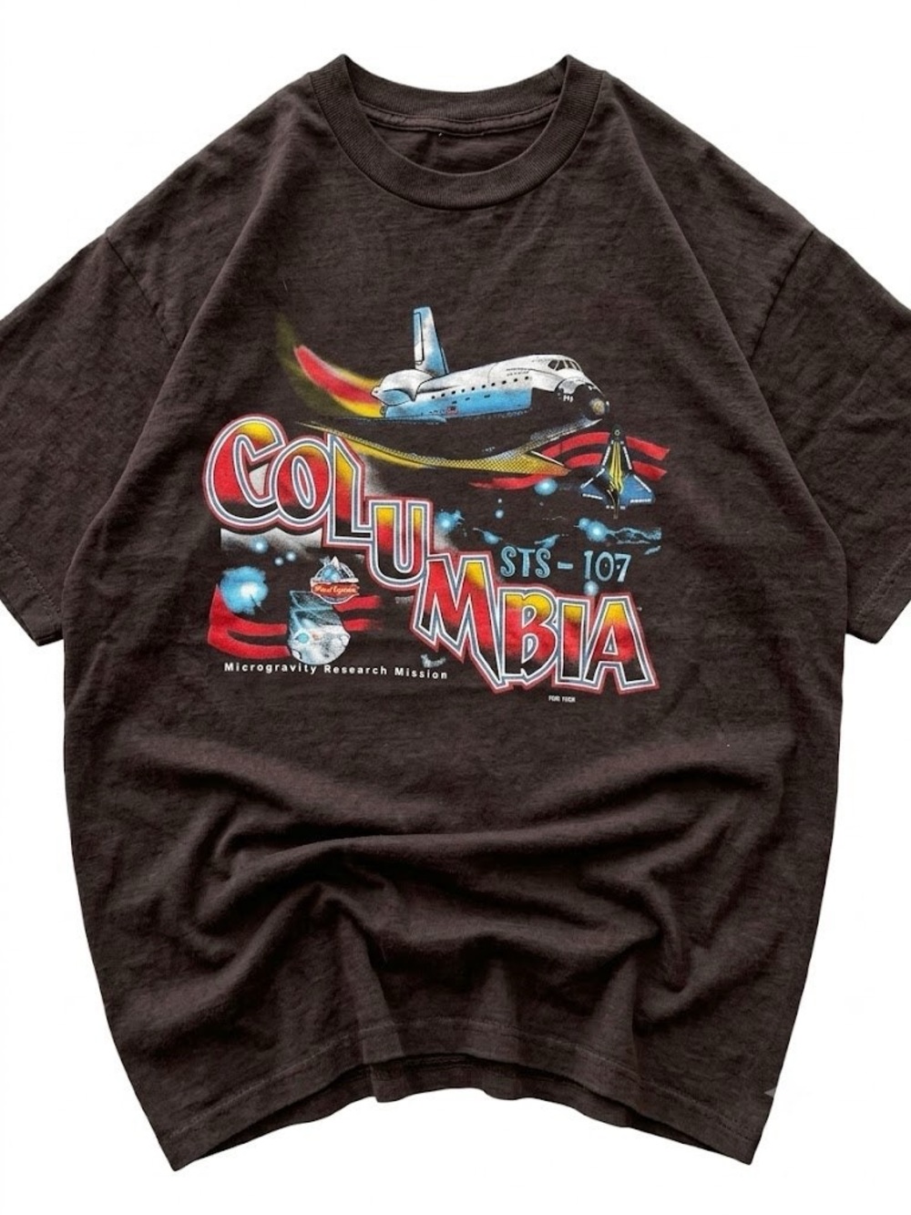 Gildan Black Graphic Columbia STS-107 Shuttle Tee